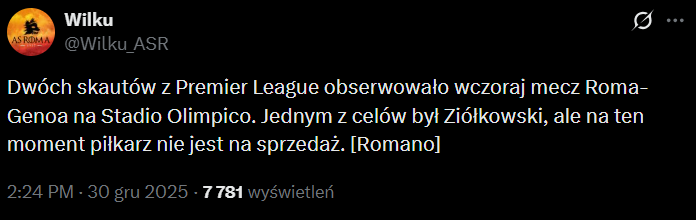 DWÓCH skautów z PREMIER LEAGUE wczoraj... OBSERWOWAŁO REPREZENTANTA POLSKI!